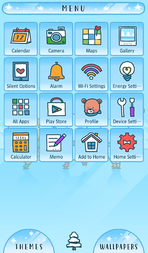 Ice-skating Friends Theme Screen 2