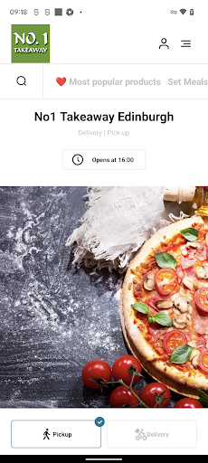 Android application No1 Takeaway Edinburgh screenshort