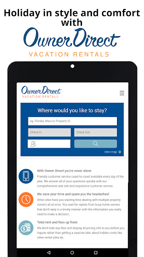 Android application Owner Direct Vacation Rentals screenshort