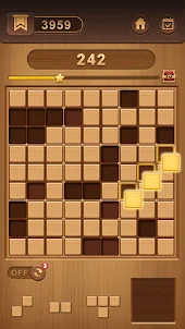 Bloque Sudoku Puzzle de madera