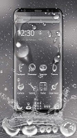 screenshot of Rainy Water Glass Theme
