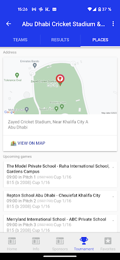 Abu Dhabi Schools Sports Cup Screen 3