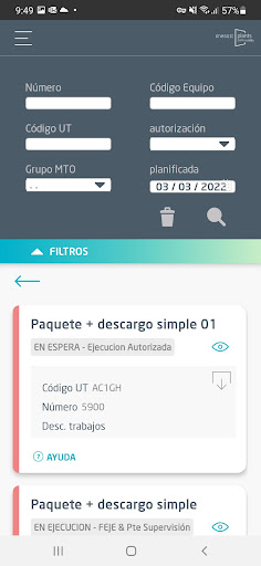 Android application Permisos de Trabajo Iberdrola screenshort
