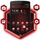 Maroon Red Laser Lights Theme 2D icon