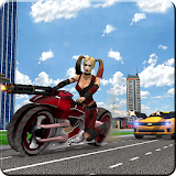 Superhero crime chase: Traffic Racer icon
