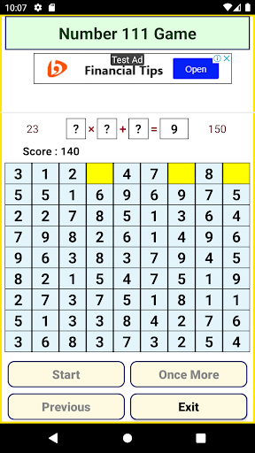 Number 111 Game Screen 3