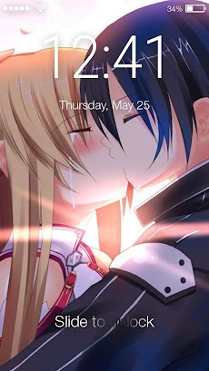 Anime Asuna  And Kirito In Love  Screen Lockのおすすめ画像1