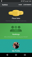 screenshot of Soccer betting with BetMob