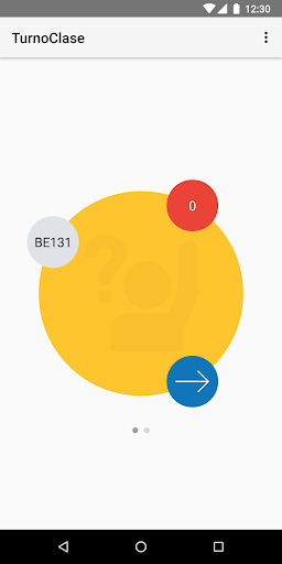 Android application TurnoClase (Teacher) screenshort