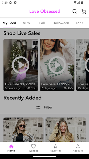 Android application Love Obsessed screenshort