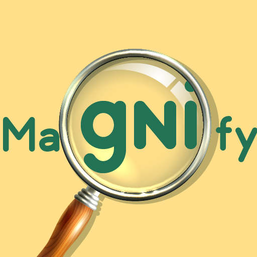 Magnifying glass: Magnifier logo