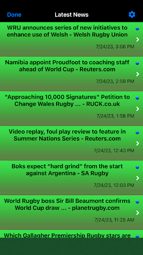 Rugby World App France 2023