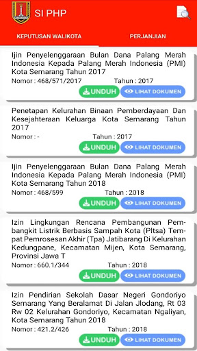 Android application SI PHP screenshort