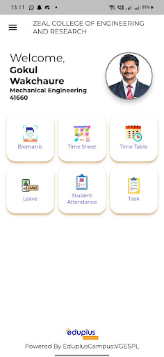 Android application ZEAL ERP screenshort