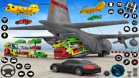 Crazy Car Transport Truck Game