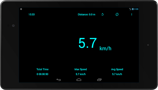 Simple GPS Speedometer Screen 3