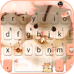 Cover Image of Скачать Cute Furry Hamsters Keyboard Theme 7.3.0_0420 APK