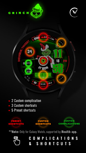GRINCH Christmas Watch Face screenshot 30