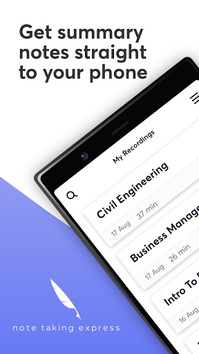 Android application Note Taking Express screenshort