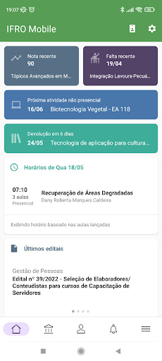 Android application IFRO Mobile screenshort