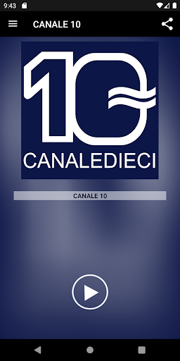 Android application CANALE10 screenshort