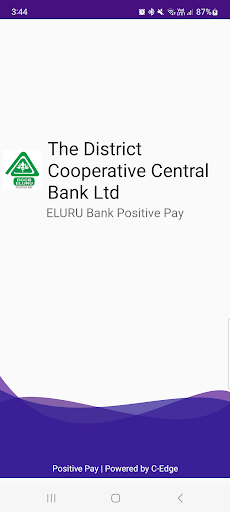 Android application ELURU Bank Positive Pay screenshort