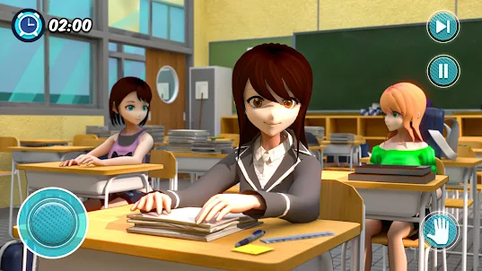高中動漫女孩3D遊戲