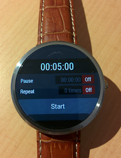 Interval Timer For Wear OS (An Screenshot
