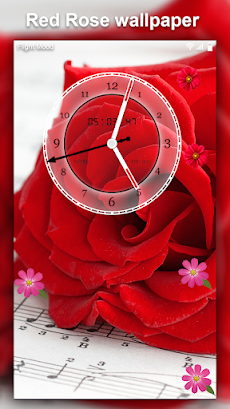 Flower Clock Live wallpaper–HDのおすすめ画像1