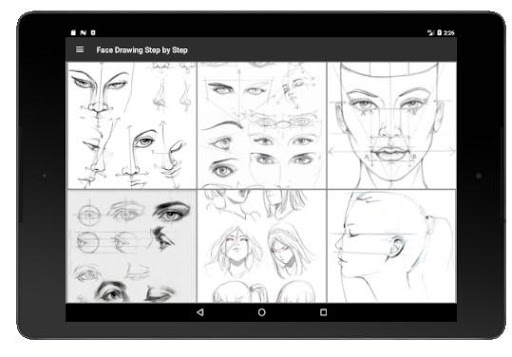 Face Drawing Step by Step 1.3.0 screenshots 8
