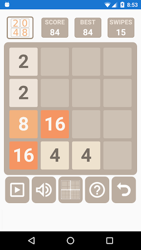 A 2048 Puzzle Screen 2