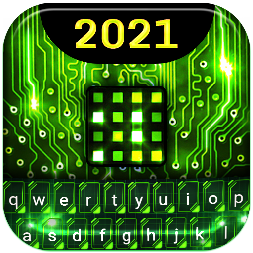 Cyber Green Wallpaper Keyboard  Icon