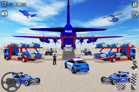 警察卡車運輸：警察遊戲 - 警察運輸汽車駕駛