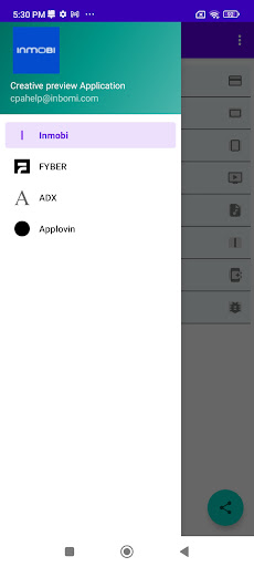 Android application Creative Sneak Peek screenshort