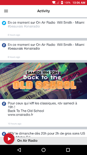 On Air Radio Screen 2
