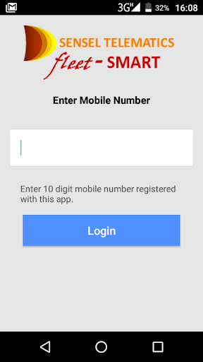 Android application Sensel Smart Track screenshort