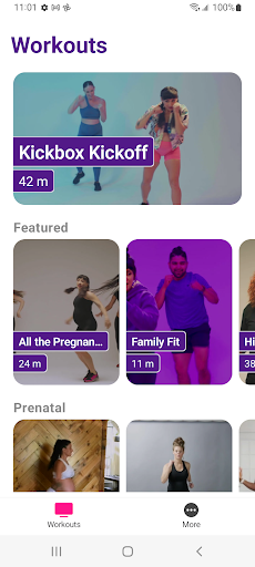 Android application Expect — Prenatal Fitness screenshort