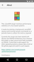 screenshot of JuiceSSH Performance Plugin