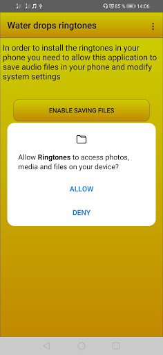 Water drops ringtones Screen 3
