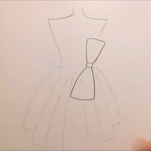 How to draw dresses