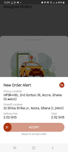 Fabremi Riders App Screen 2