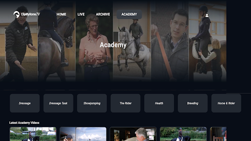ClipMyHorse.TV Screen 3