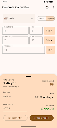 App screenshot