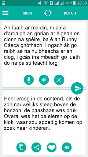 Irish Dutch Translator Screen 2