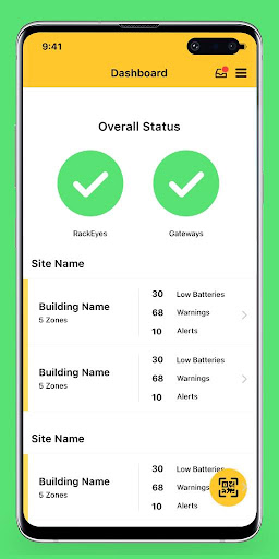 Android application RackEye screenshort