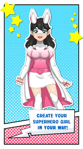 Android application Kawaii Superhero Avatar Maker screenshort