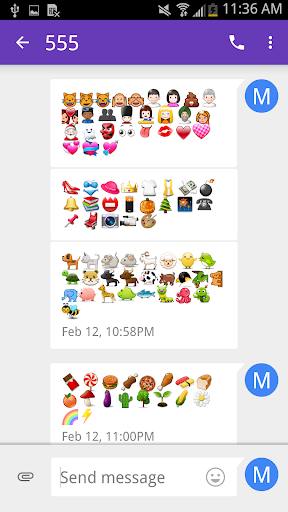 Android application Emoji Fonts Message Maker screenshort