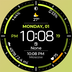 Chester Hybrid time watch face