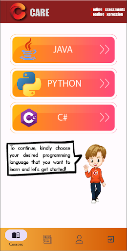 CARE: Programming App Screen 2