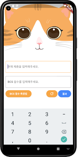 고양이 비만도 계산기 Screen 2